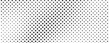 Noktalı arka plan. Çizgi roman tarzında siyah ve beyaz pop sanatları. Tek renkli nokta dokusu. Vektör illüstrasyonu