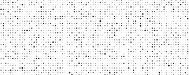 Dairesel soyut geometrik arkaplan. Beyaz üzerine gri pikseller ve boş alan. Dijital iş arkaplanı. Vektör illüstrasyonu
