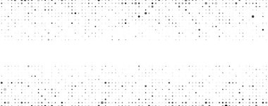 Dairesel soyut geometrik arkaplan. Beyaz üzerine gri pikseller ve boş alan. Dijital iş arkaplanı. Vektör illüstrasyonu