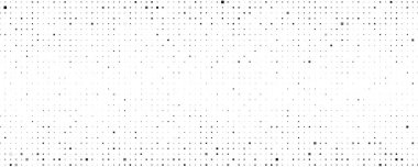 Kareli soyut geometrik arkaplan. Beyaz üzerine gri pikseller ve boş alan. Dijital iş arkaplanı. Vektör illüstrasyonu