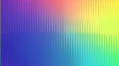 Renkli, buzlu, kaburgalı cam desenli arka plan. Bükülmüş cam yüzeydeki değişken yansımalar. Ilık, parlak bir yüzeye sahip ışıl ışıl bir ışık. Vektör İllüstrasyonu