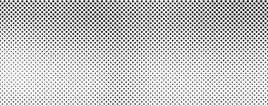 Noktalı arka plan. Çizgi roman tarzında siyah ve beyaz pop sanatları. Tek renkli nokta dokusu. Vektör illüstrasyonu