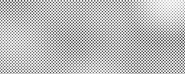 Noktalı arka plan. Çizgi roman tarzında siyah ve beyaz pop sanatları. Tek renkli nokta dokusu. Vektör illüstrasyonu