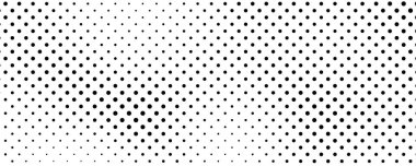 Noktalı arka plan. Çizgi roman tarzında siyah ve beyaz pop sanatları. Tek renkli nokta dokusu. Vektör illüstrasyonu
