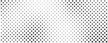 Noktalı arka plan. Çizgi roman tarzında siyah ve beyaz pop sanatları. Tek renkli nokta dokusu. Vektör illüstrasyonu