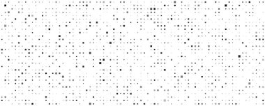 Kareli soyut geometrik arkaplan. Beyaz üzerine gri pikseller ve boş alan. Dijital iş arkaplanı. Vektör illüstrasyonu