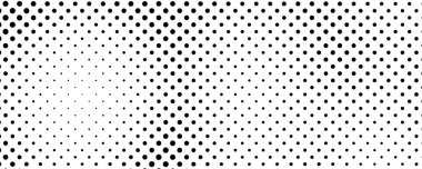 Noktalı arka plan. Çizgi roman tarzında siyah ve beyaz pop sanatları. Tek renkli nokta dokusu. Vektör illüstrasyonu