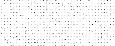 Kareli soyut geometrik arkaplan. Beyaz üzerine gri pikseller ve boş alan. Dijital iş arkaplanı. Vektör illüstrasyonu