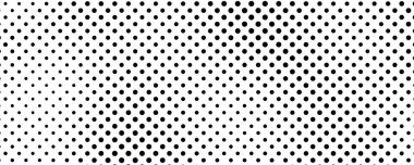 Noktalı arka plan. Çizgi roman tarzında siyah ve beyaz pop sanatları. Tek renkli nokta dokusu. Vektör illüstrasyonu