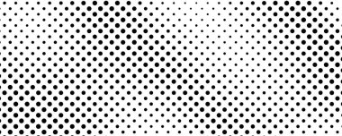 Noktalı arka plan. Çizgi roman tarzında siyah ve beyaz pop sanatları. Tek renkli nokta dokusu. Vektör illüstrasyonu