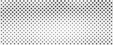 Noktalı arka plan. Çizgi roman tarzında siyah ve beyaz pop sanatları. Tek renkli nokta dokusu. Vektör illüstrasyonu