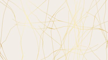 Beyaz arka planda altın sarısı Kintsugi çatlak deseni. Kırık mermere benzeyen altın çatlakların dokusu. Düğün kartları, posterler ve lüks tasarım şablonları için ideal. Vektör illüstrasyonu