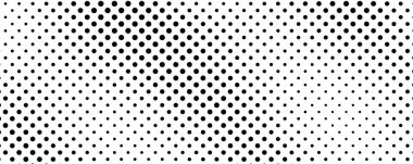 Noktalı arka plan. Çizgi roman tarzında siyah ve beyaz pop sanatları. Tek renkli nokta dokusu. Vektör illüstrasyonu