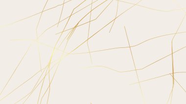 Beyaz arka planda altın sarısı Kintsugi çatlak deseni. Kırık mermere benzeyen altın çatlakların dokusu. Düğün kartları, posterler ve lüks tasarım şablonları için ideal. Vektör illüstrasyonu