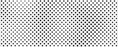 Noktalı arka plan. Çizgi roman tarzında siyah ve beyaz pop sanatları. Tek renkli nokta dokusu. Vektör illüstrasyonu