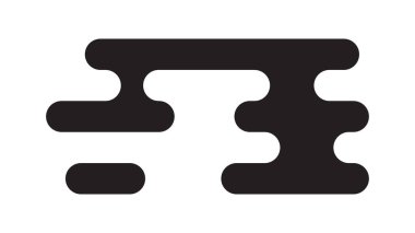 Geleneksel Asya tarzı bulut Japon ve Çin motiflerinden esinlenilmiştir. Baskı ve tasarım için basit siyah dekoratif element. Vektör illüstrasyonu