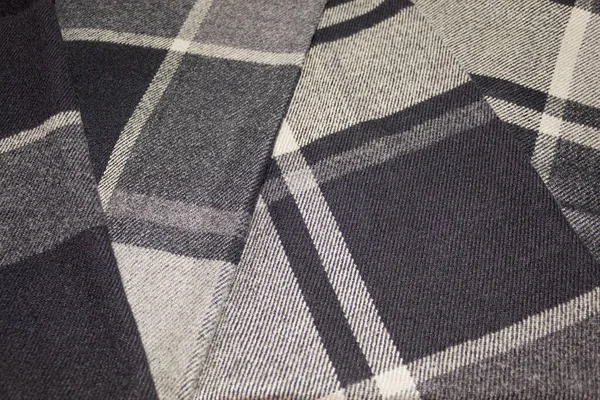 Checkered Fabrics Different Shades Gray — Stock Photo, Image