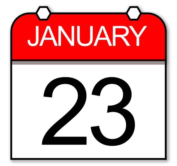 Daily calendar. Snow Symphony on January 23