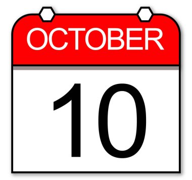 10 Ekim, Klasik Takvim. Tarih simgesi.