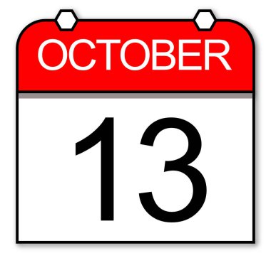 13 Ekim için Günlük Takvim