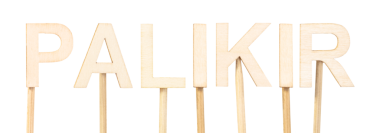 Palikir, Mikronezya 'nın başkenti, ahşap harflerle biçimlendirilmiş, Pasifik coğrafyası ve küresel eğitim kavramlarını temsil etmek için mükemmel.