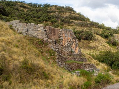 Cusco Peru 'da Tambomachay Inca harabeleri