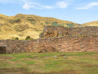 Cusco Peru İnca 'daki Pucara Kalesi