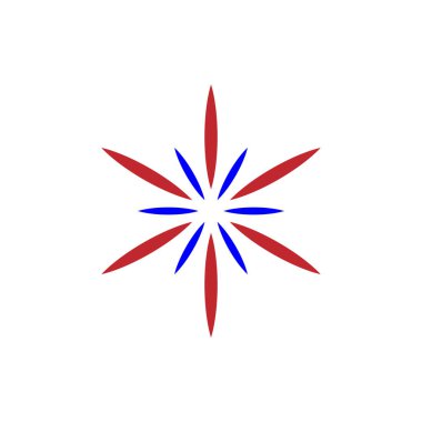 havai fişek simgesi resim logo vektör çizimi