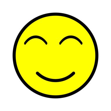 emoticon simgesi illüstrasyon vektör logo resmi