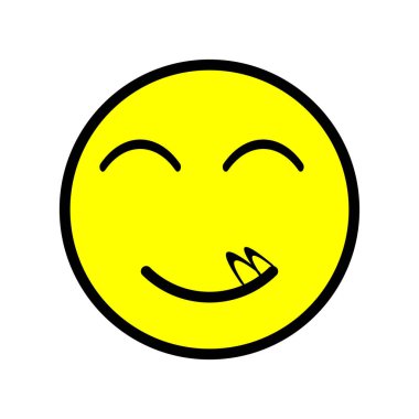 emoticon simgesi illüstrasyon vektör logo resmi