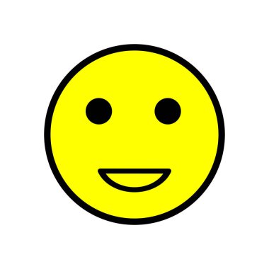 emoticon simgesi illüstrasyon vektör logo resmi