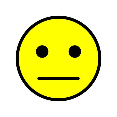emoticon simgesi illüstrasyon vektör logo resmi