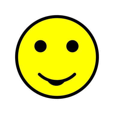 emoticon simgesi illüstrasyon vektör logo resmi