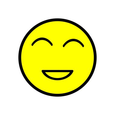 emoticon simgesi illüstrasyon vektör logo resmi