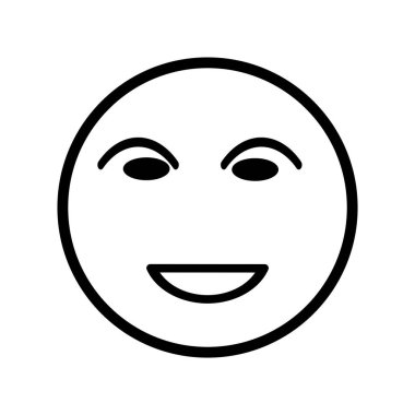 emoticon simgesi illüstrasyon vektör logo resmi