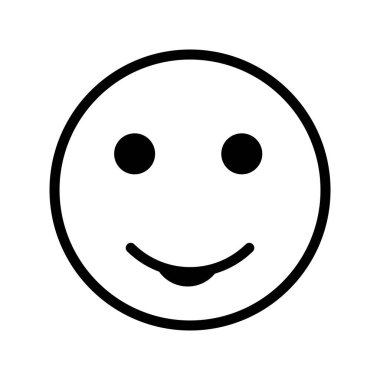 emoticon simgesi illüstrasyon vektör logo resmi