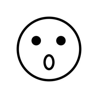 emoticon simgesi illüstrasyon vektör logo resmi