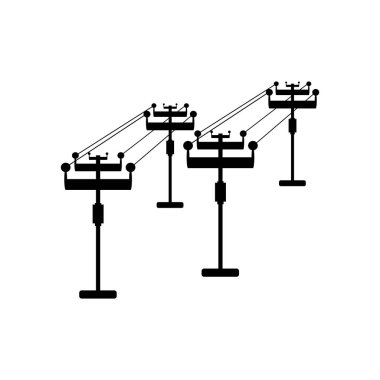 Elektrik direği simgesi resim resimleme logosunu ışıklandır