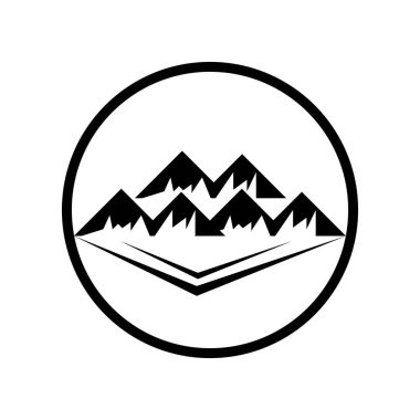 Bu bir dağ ikonu vektör illüstrasyon tasarımı illüstrasyonunun resmi.