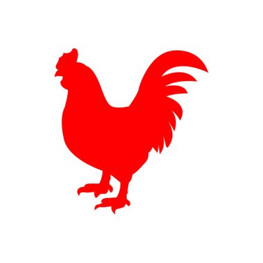 İllüstrasyon, vektör, tavuk, horoz, ikon, çiftlik, hayvan, yalıtılmış, kuş, kümes hayvanı, penis, sembol, görüntü,