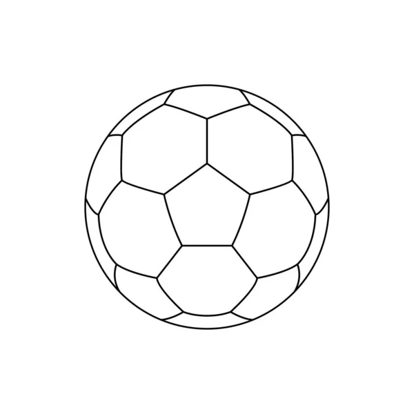 Foot Ball Vagy Focilabda Ikon Szimbólum Művészet Illusztráció Logó Weboldal — Stock Vector