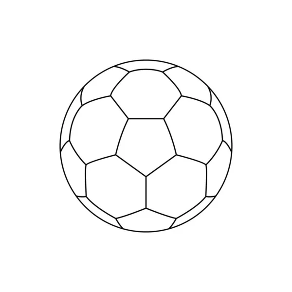 Foot Ball Soccer Ball Εικονίδιο Σύμβολο Για Εικονογράφηση Τέχνης Λογότυπο — Διανυσματικό Αρχείο