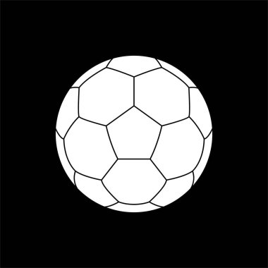 Foot Ball veya Soccer Ball Sanat Illustration, Logo, Website, Apps, Pictogram, News, Infographic veya Grafik Tasarım Elementi Simgesi. Vektör İllüstrasyonu