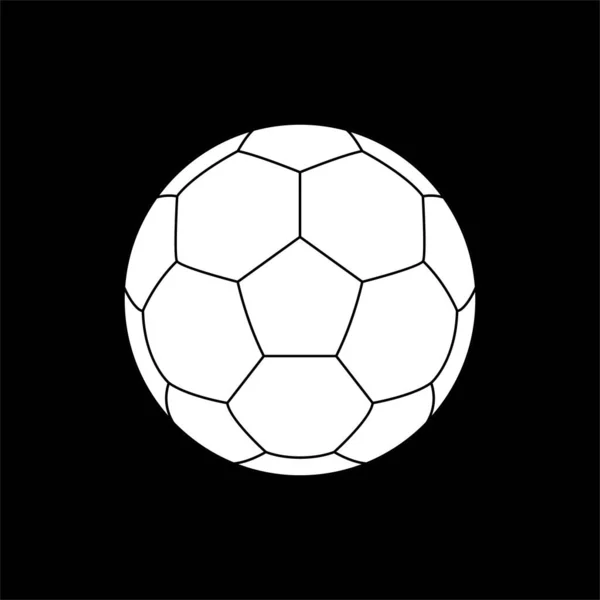足球或足球图标符号用于艺术说明 应用程序 象形文字 信息或平面设计元素 病媒图解 — 图库矢量图片