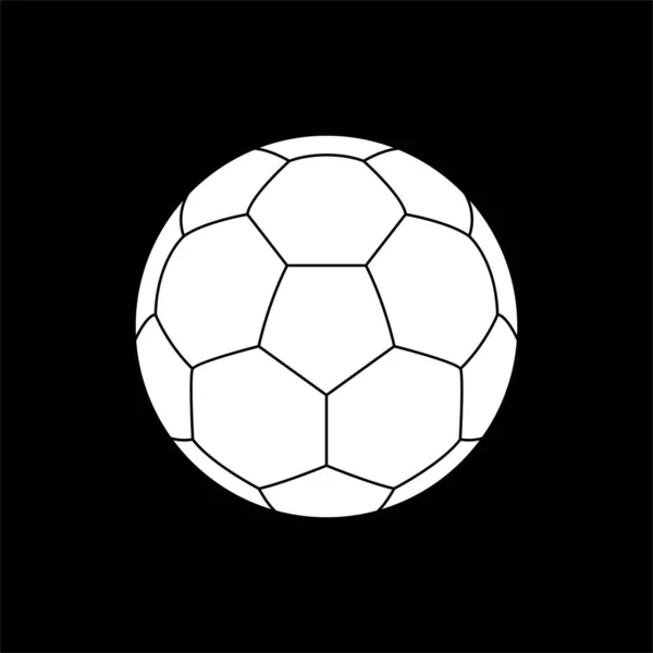 足球或足球图标符号用于艺术说明 应用程序 象形文字 信息或平面设计元素 病媒图解 — 图库矢量图片