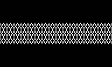 Dekorasyon, Dekorasyon, Arkaplan, Web Sitesi veya Grafik Tasarım Elemanı için Dikdörtgen Düzenlemesi Kusursuz Motif Deseni. Vektör İllüstrasyonu