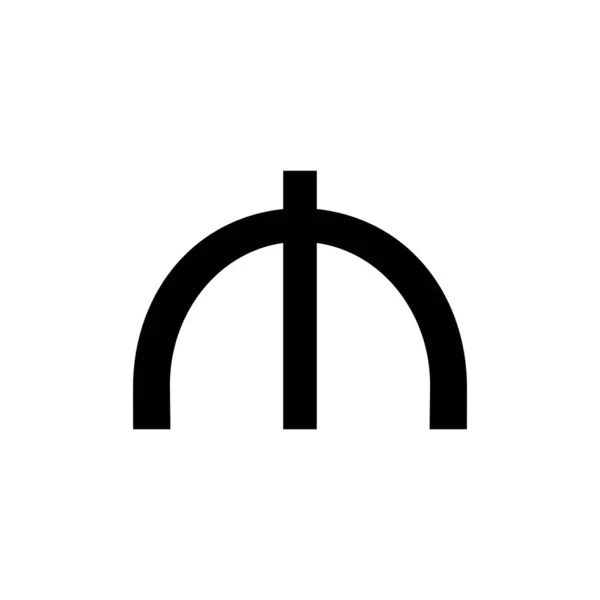 Азербайджанська Валюта Icon Symbol Азербайджанський Манат Azn Знак Векторний Приклад — стоковий вектор