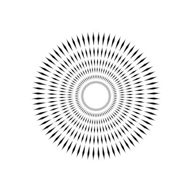 Mandala, Rhombus Kompozisyonu 'ndan yapıldı. Modern Mandala Logo, Dekorasyon veya Grafik Tasarım için. Vektör İllüstrasyonu