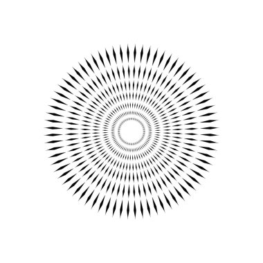 Mandala, Rhombus Kompozisyonu 'ndan yapıldı. Modern Mandala Logo, Dekorasyon veya Grafik Tasarım için. Vektör İllüstrasyonu