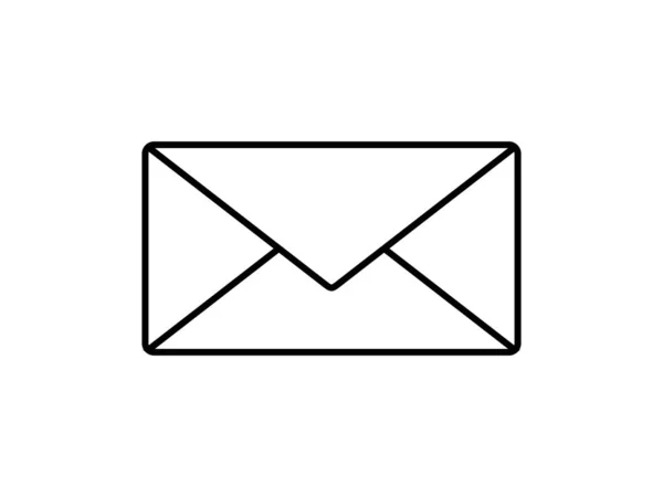 Nachrichtensymbol Mail Oder Nachrichtenschild Für Piktogramme Logo Kunstillustration Website Apps — Stockvektor